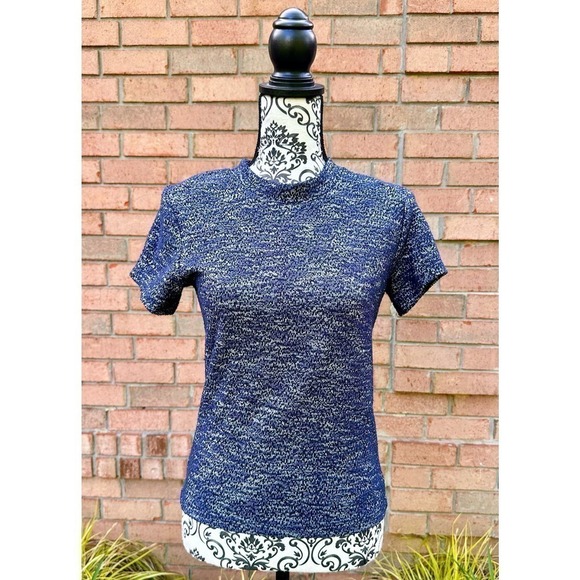 EUC Free People “Hannah” Fitted Short Sleeve Tee Mock Turtleneck Medium - Picture 2 of 8